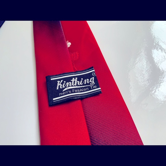 RARE Vintage Rose Gradient Kinthing Necktie - Picture 3 of 8